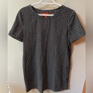 Joe fresh dress with cuffed sleeve, star print, size small (4)